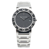 ブルガリ ブルガリブルガリ 腕時計 BB26SS クオーツ ブラック文字盤 ステンレススチール レディース BVLGARI 【中古】